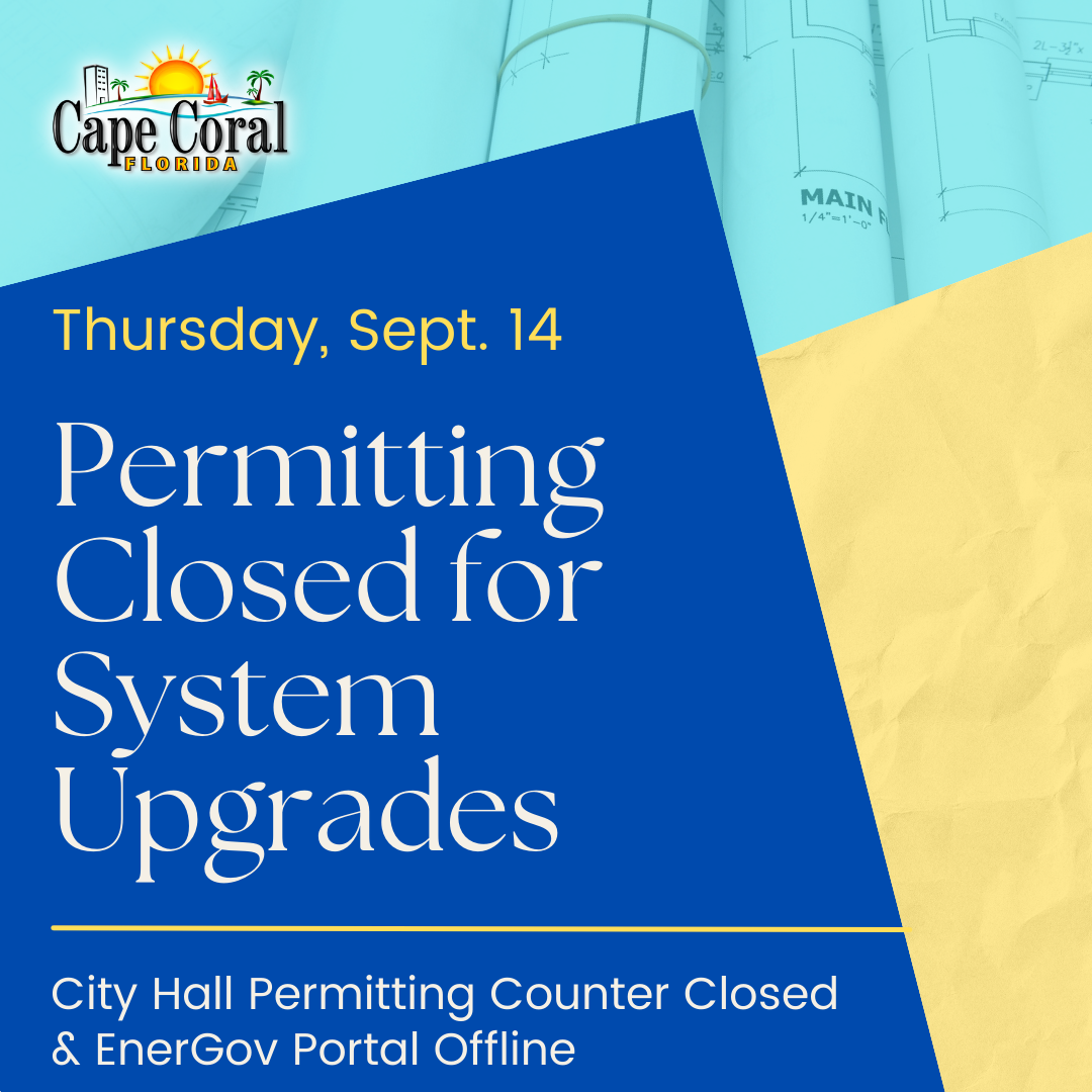 Permitting Closed for Upgrades